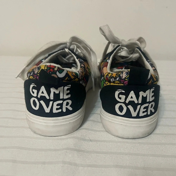 Nintendo Super Mario Ground-Up Canvas Lace-Up Sneaker Shoes Unisex Youth Size 4 - Picture 7 of 15